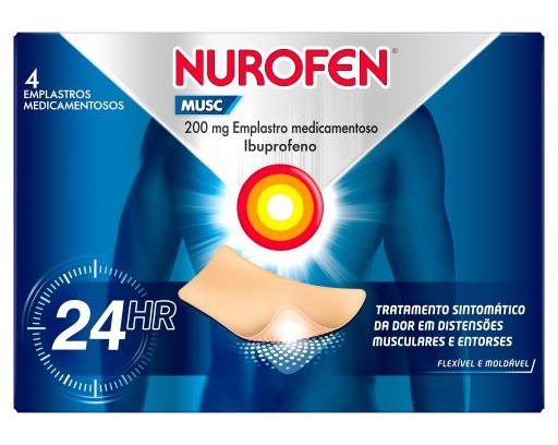Nurofen Musc , 200 mg 4 Saqueta Emplast medic