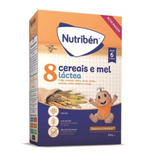 Nutribén Farinha 8 Cereais e Mel Láctea 6M   250G
