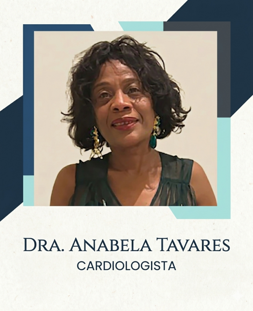 Retrato da Dra. Anabela Tavares, cardiologista, autora do artigo sobre a saúde do coração na era digital e escolhas diárias saudáveis.