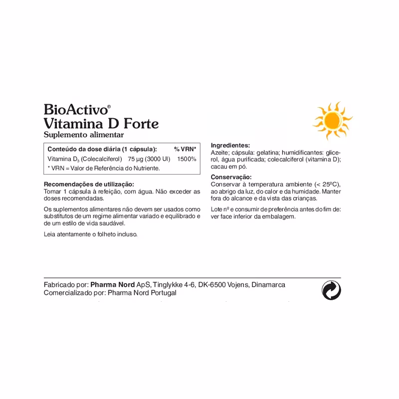 Bioactivo Vitamina D Forte Cápsulas  X80 - Image 2