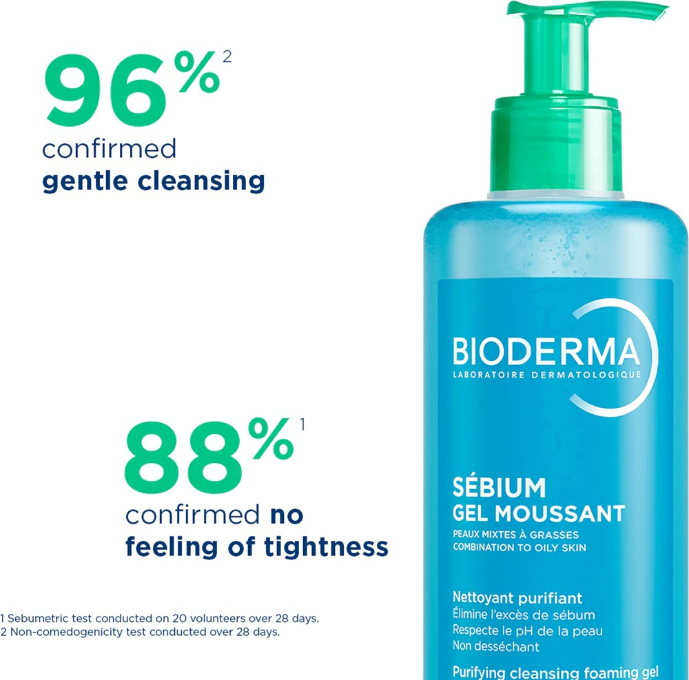 Bioderma Sébium Moussant Gel de Limpeza 400mL – Limpeza Purificante - Image 2