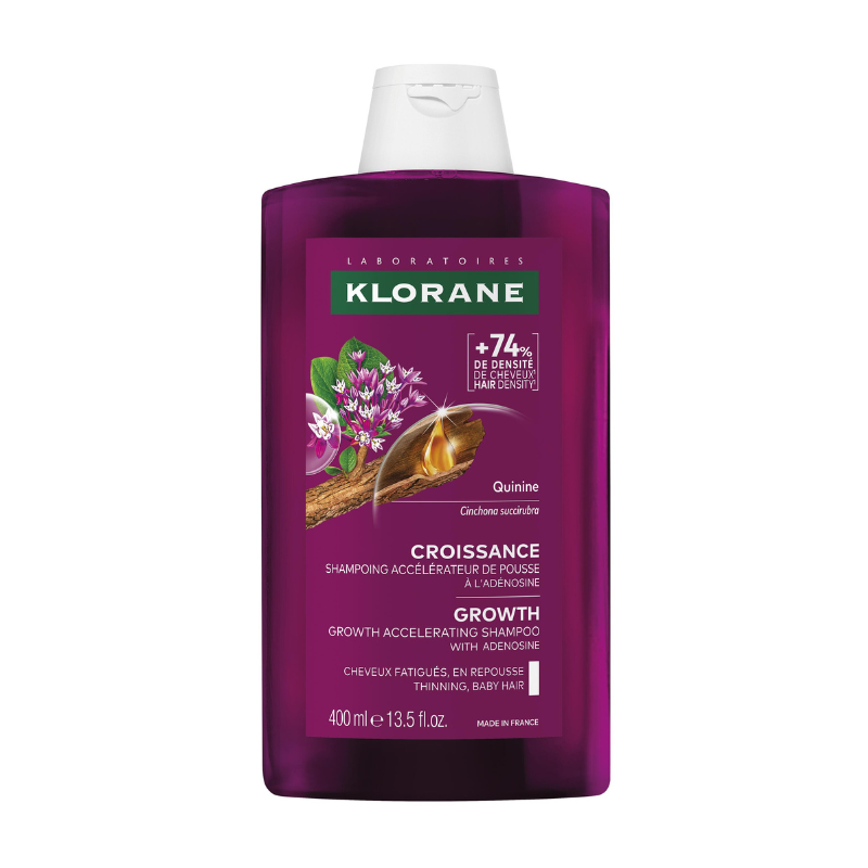 Klorane Quinina Champô Acelerador de Crescimento 400ml | Fortalece e Redensifica