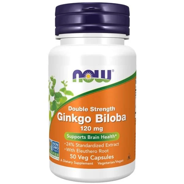 Now Ginkgo Biloba 120mg X50 cápsulas 1 Now Ginkgo Biloba 120mg X50 cápsulas