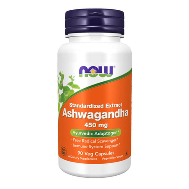 Now Ashwagandha 450mg Cápsulas Vegetais 90un