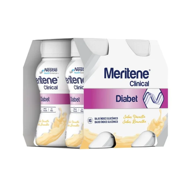 Nestlé Meritene Clinical Diabet Baunilha 200ml  X4