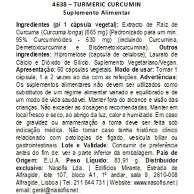 NOW Turmeric Curcumin x 60 Cápsulas Vegetais - Suporte Articular 2 NOW Turmeric Curcumin x 60 Cápsulas Vegetais - Suporte Articular - Image 2