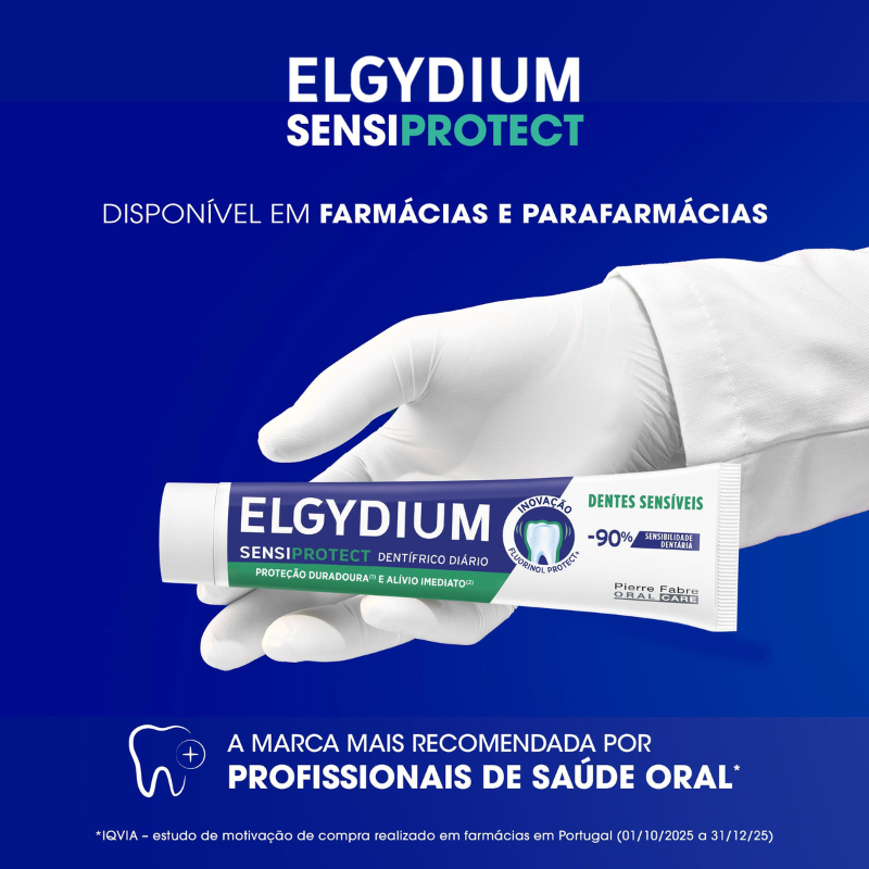Elgydium Pasta de Dentífrica Sensiprotect 75ml 1 Elgydium Pasta de Dentífrica Sensiprotect 75ml