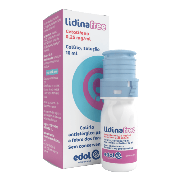 Lidinafree 0.25 Mg/ml Colírio, Solução Frasco - 10ml