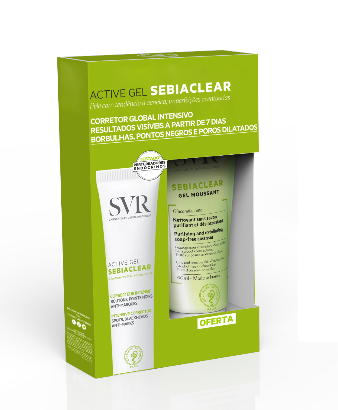 SVR Sebiaclear Active Gel+Oferta Mousse 55ml