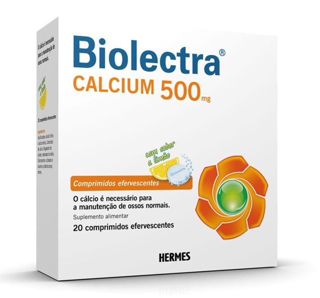 Biolectra Calcium 500mg Comprimidos Efervescentes x20