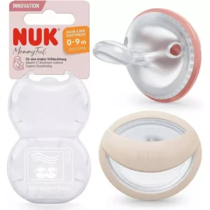 Nuk Mommy Feel Chupeta Silicone  0-9M  Rosa   x2 unidades