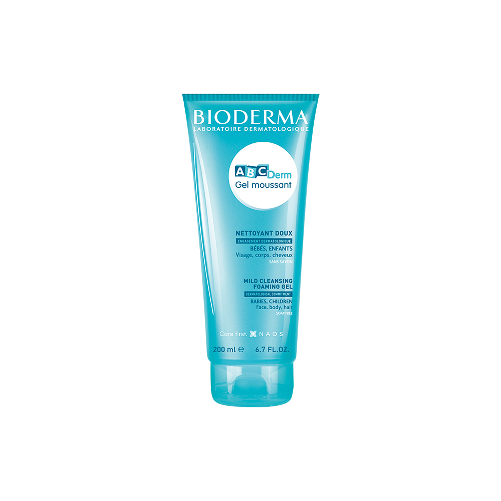 Abcderm Bioderma Gel Moussant 200ml, - Image 2