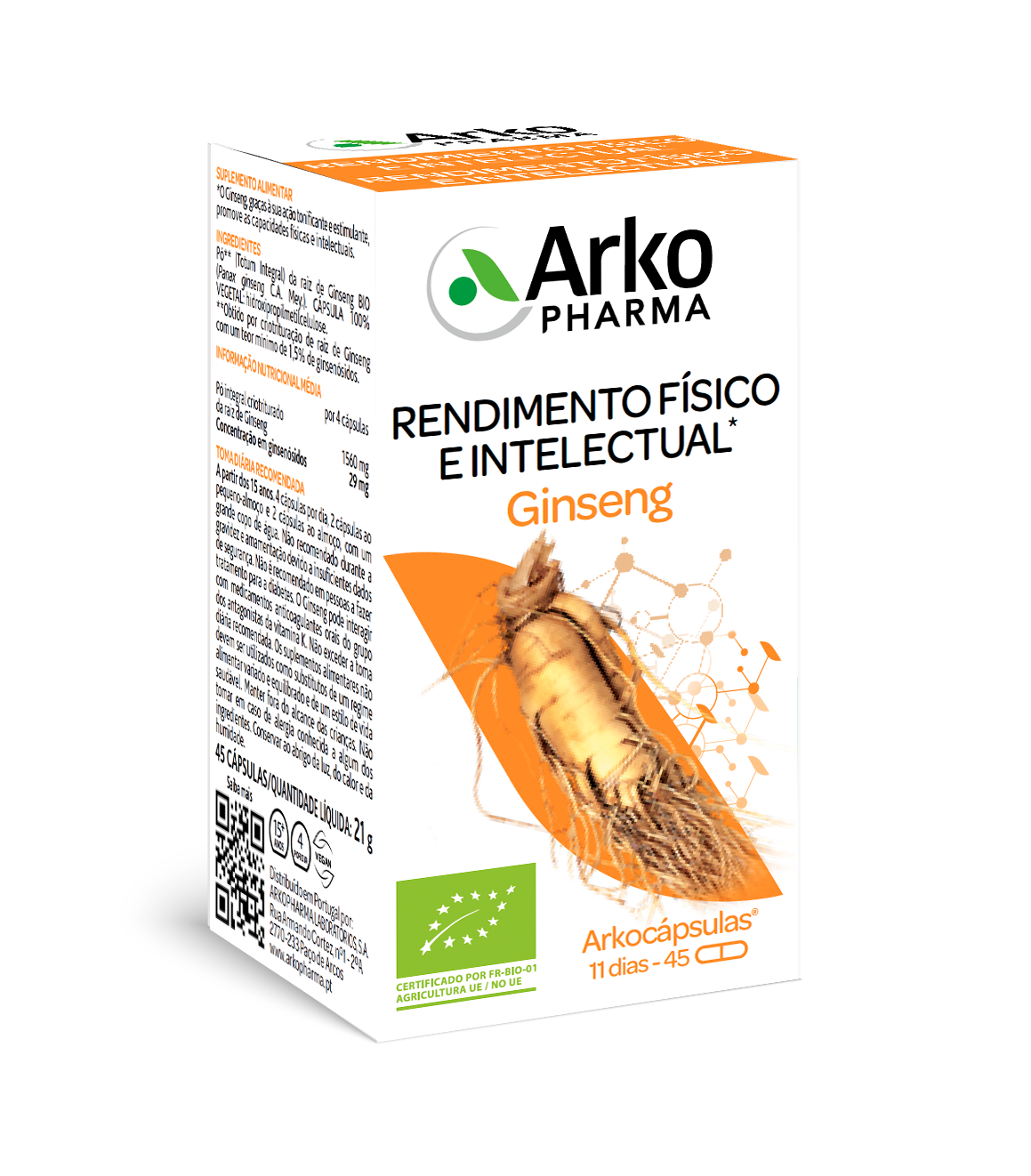 Arkocapsulas Ginseng Caps X 45 cáps(s) - Image 3