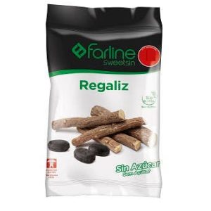 Farline Sweetsin Rebuçados sem açúcar, Saqueta 40g Alcaçuz