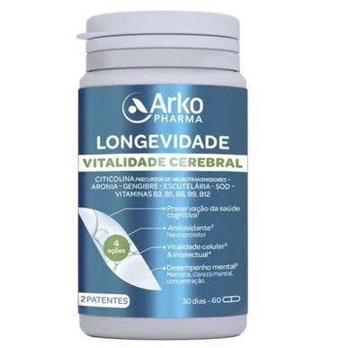 Arkopharma Longevidade Vitalidade Cerebral 1 Arkopharma Longevidade Vitalidade Cerebral