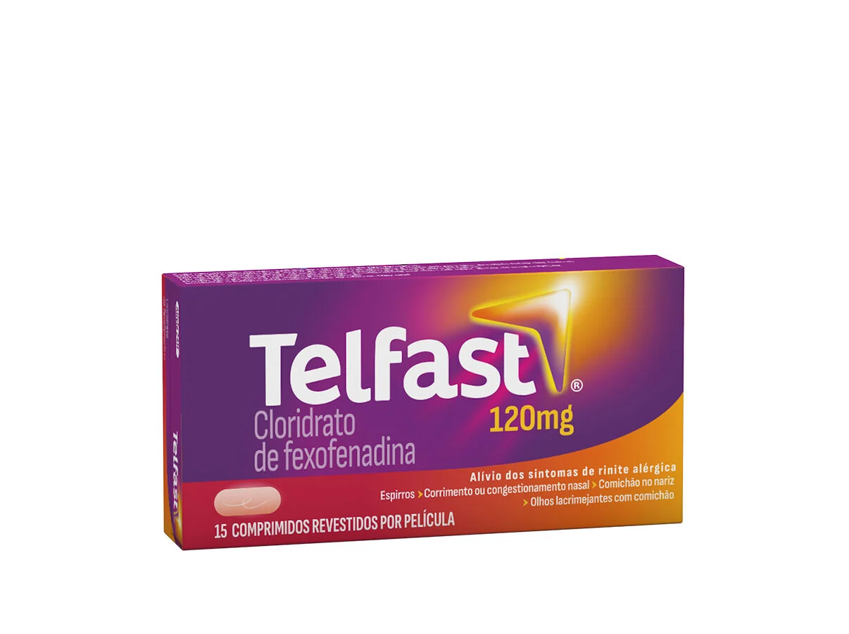 Telfast 120mg 15 Comprimidos – Rinite Alérgica