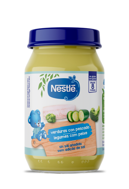 Nestlé Boião Legumes C/Peixe 190G 8M+