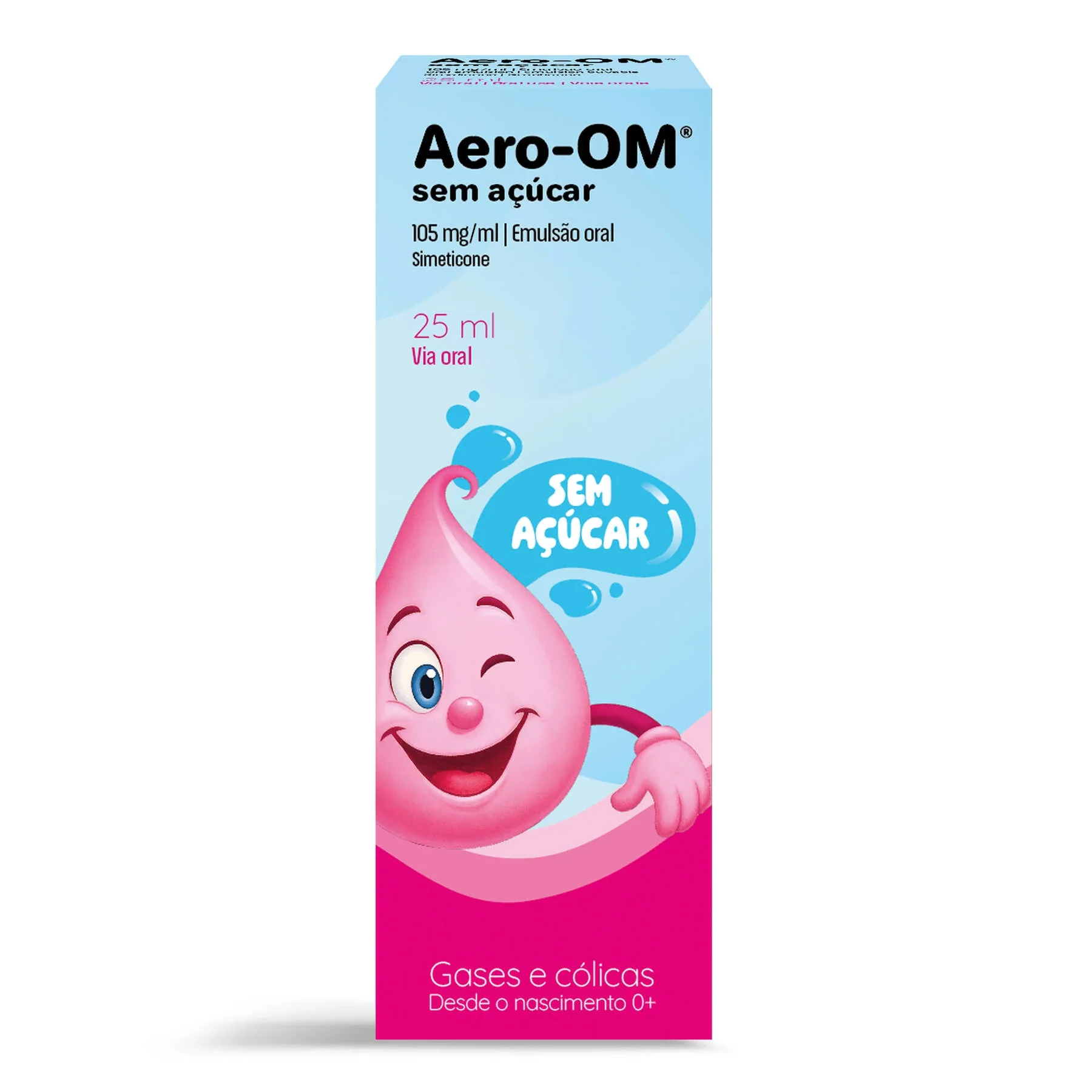 Aero-OM Gotas Sem Açúcar 25 mL – Alívio da Flatulência e Cólica do Bebé