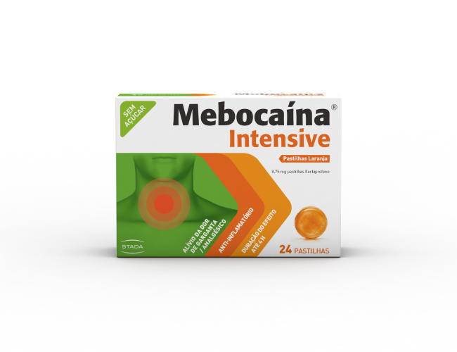 Mebocaína Intensive Pastilhas Laranja