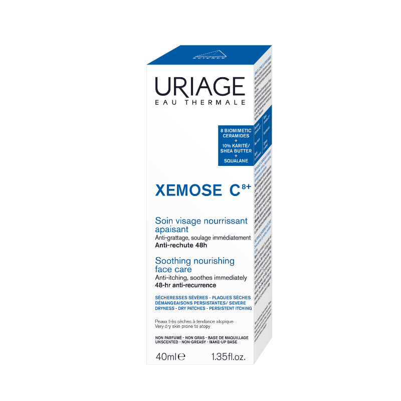 Uriage Xémose C8+ Creme de Rosto 40ml | Para Pele Seca e Atópica